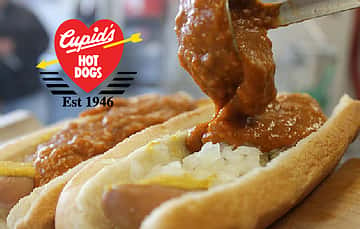 Two Cupid's Chili Dogs