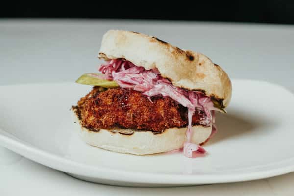 Chili Crisp-Honey Chicken Sandwich