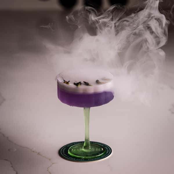Lavender Gin fizz