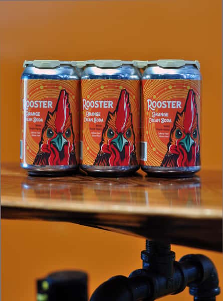 4pk - Rooster Orange Soda