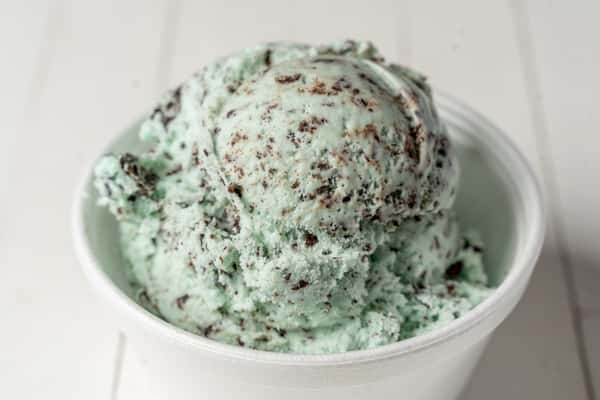 Mint chocolate chip ice cream