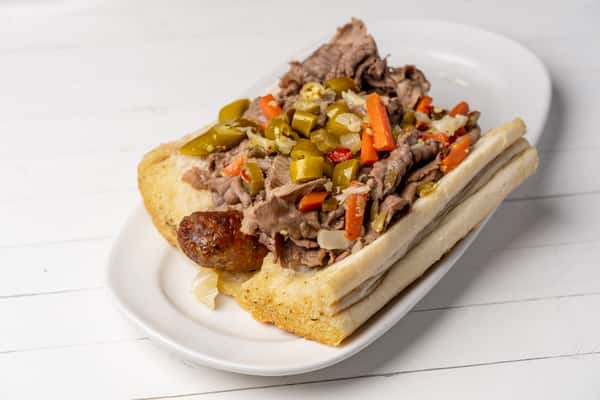 Beef combo sandwich
