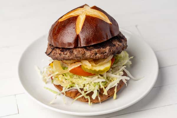 burger pretzel