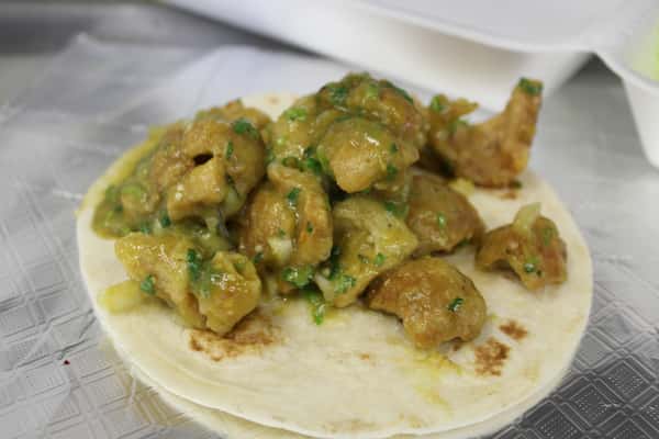 Chicharron Salsa Verde Taco