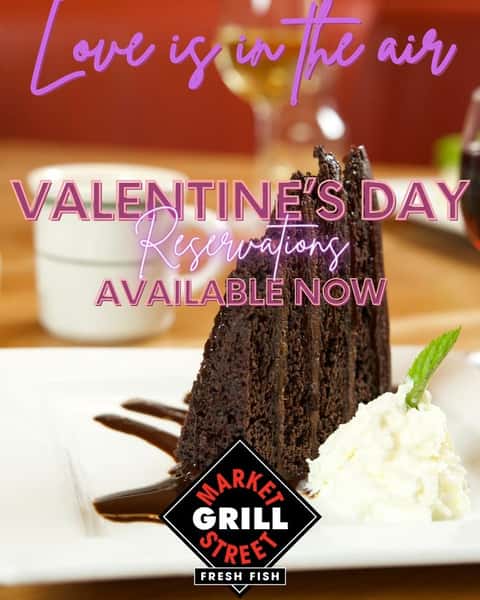 Hello Lover,
February 14th is just around the corner. Have you made your reservations yet? Market Street Grill is the perfect place to celebrate Valentine's Day with the one you love. Treat your honey (and yourself) to Colossal King Crab Legs, beautiful Lobster Tails or some Fresh Oysters this Valentine's Day at Market Street Grill.
Looking for a special surprise this year, forget breakfast in bed and come join us for our Valentine's Day brunch specials from 10 am to 3 pm. 🍽️
Reservations for lunch and dinner are still available but filling up fast. Book yours today!
Happy Valentine's Day,
The Market Street Grill Team 🦪
#marketstreetgrill #valentinesday2026 #utahseafood