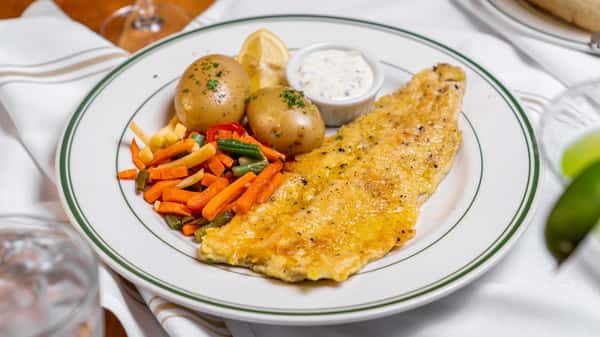Stop scrolling, foodies! We've got the dish that's been making waves at Market Street Grill: our famous Rainbow Trout. 🌈🐟 Pan-seared to perfection and served on a bed of Citrus Jasmine Rice with Tartar Sauce, it's every bit as delicious as it sounds. Can't wait to see you diving in! #RainbowTrout #MarketStreetGrill