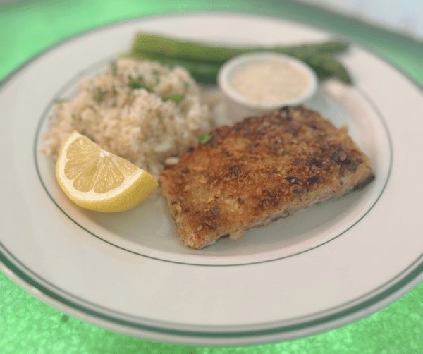Pistachio Crusted Wild Salmon