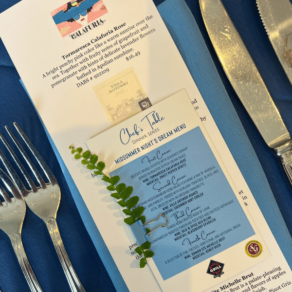 July Wine Dinner