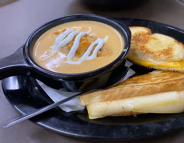 Grilled Cheese And Lobster Bisque