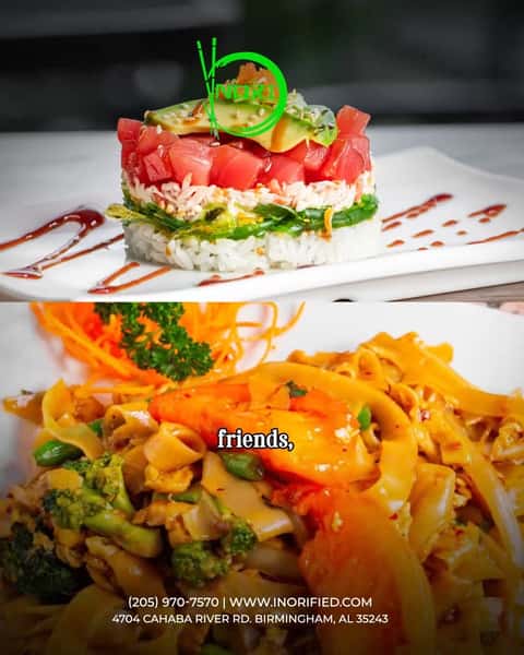 Moments become memories, strangers become friends, and life feels just a little bigger.
📲 Order online today at www.inorified.com and save 10%.
📞 (205) 970-7570 | 🌐 www.inorified.com
📍 4704 Cahaba River Rd, Birmingham, AL 35243
#NORI #NORIThai #BirminghamAL #BirminghamEats #GoodFoodGoodMood #DinnerVibes #BirminghamNightlife