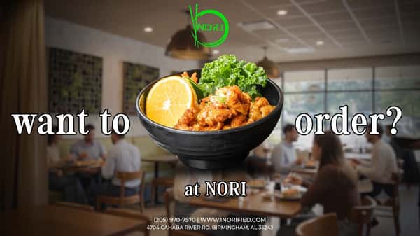 Take your time. Make yourself at home at NORI Thai & Sushi. 💚

📍 4704 Cahaba River Rd, Birmingham, AL 35243 | 📞 (205) 970-7570
📲 Order online today at www.inorified.com and save 10%. 
Picture by @eatingwithamybham 

#NORIThai #NORI #BirminghamEats #BirminghamFoodie #GoodFoodGoodMood #BirminghamRestaurants #SlowMoments