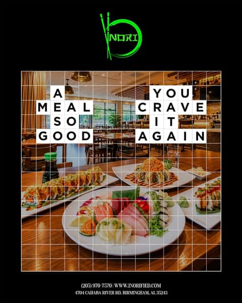 Some meals are just too good to have only once. 🍣 The sushi you can’t stop thinking about, the flavors you keep coming back for, and that feeling of wanting to order just one more dish.
📍 4704 Cahaba River Rd, Birmingham, AL 35243 | 📞 (205) 970-7570
📲 Order online today at www.inorified.com and save 10%.
#NORIThai #NORI #BirminghamEats #BirminghamFoodie #SushiLovers #BirminghamRestaurants #FoodWorthCraving