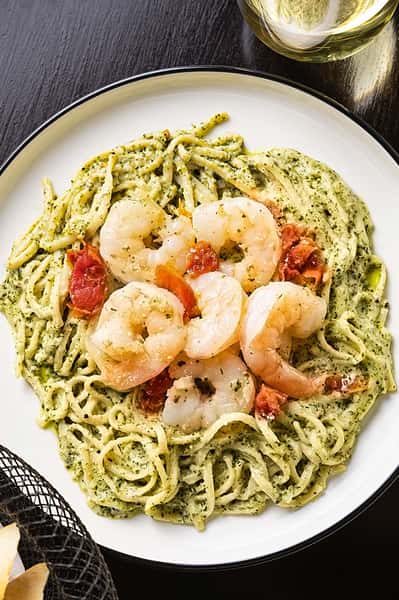 Pesto Pasta With Shrimp