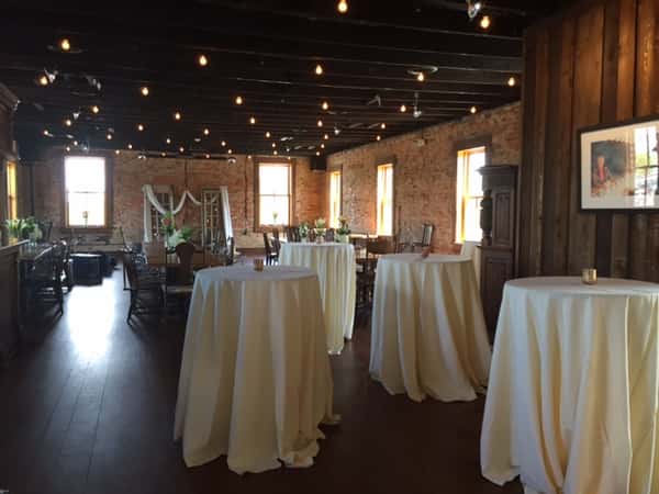 high top tables event set-up