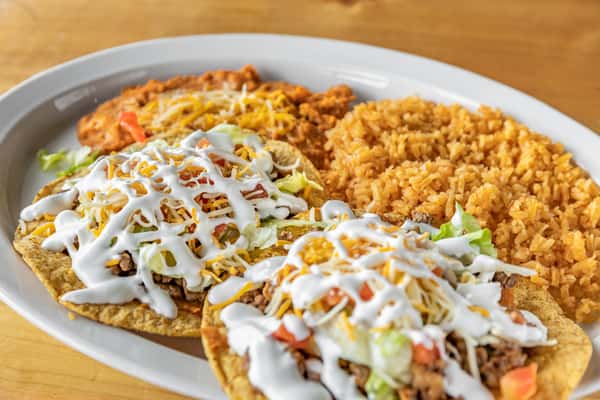 Tostada Dinner D24 Food Tacos el Cunado Cascade Mexican