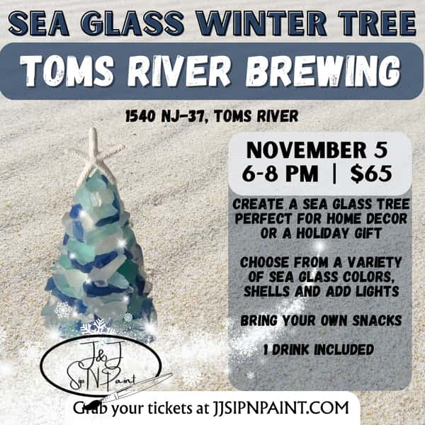 sea glass winter tree
