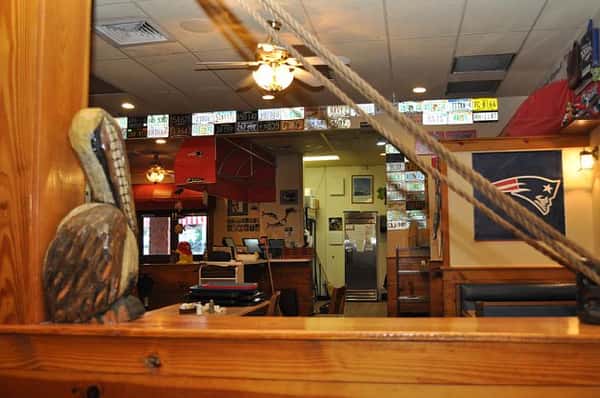 Interior of restaurant