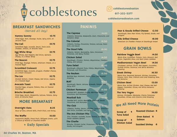 Our Menu