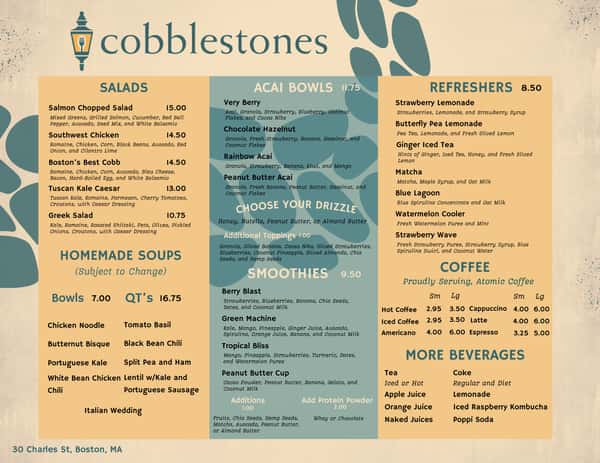 Our Menu