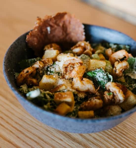 Blackened Shrimp Caesar