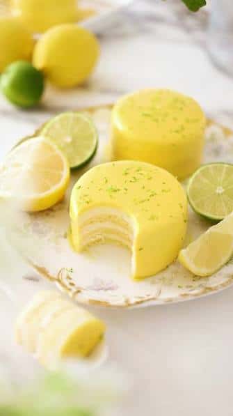 LEMON MOUSSE CAKE 3"