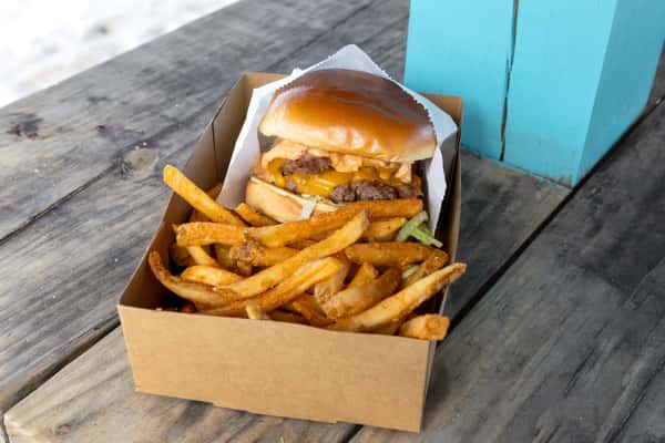 50/50 Double Smash Burger