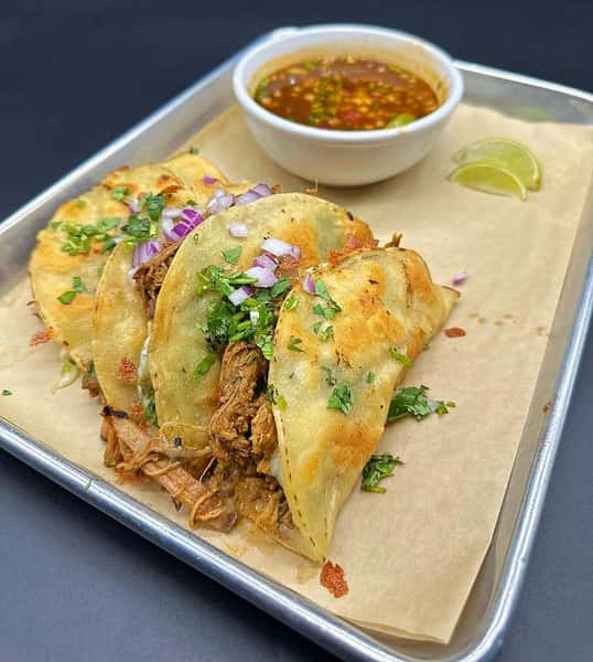 Birria Tacos With Consomme'