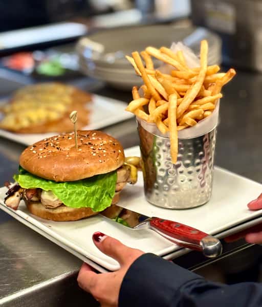 Chicken Club with Fries