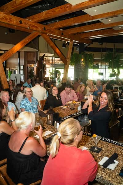Happy Hour crowd in bar