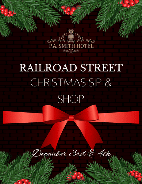 Railroad Street Christmas Sip & Shop