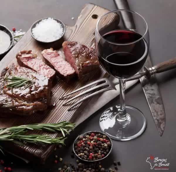 Brazilian meat and wine