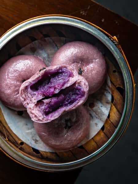 Ube Buns (4) ( 紫薯包）