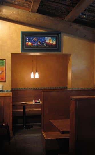 Interior decoration of the restaurant