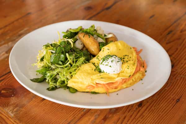 Smoked Salmon and Fromage Blanc Omlette