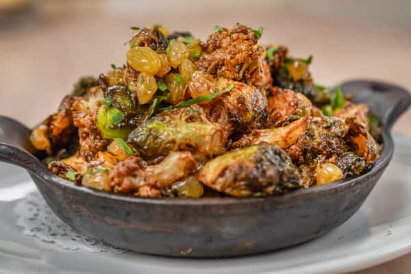 Cast Iron Roasted BrusselS prouts Broccoli & Cauliflower
