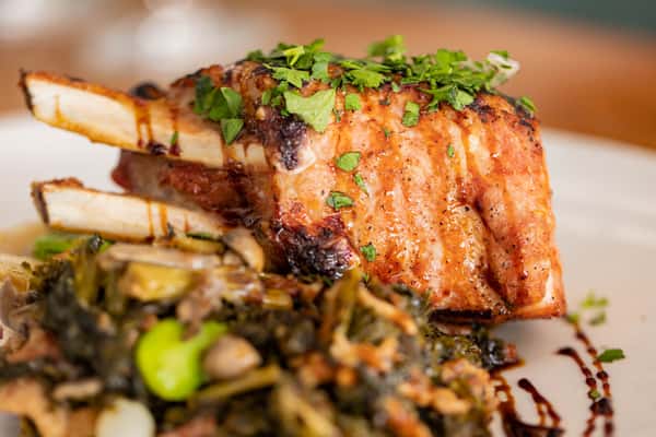 Rosemary grilled double cut porkchop