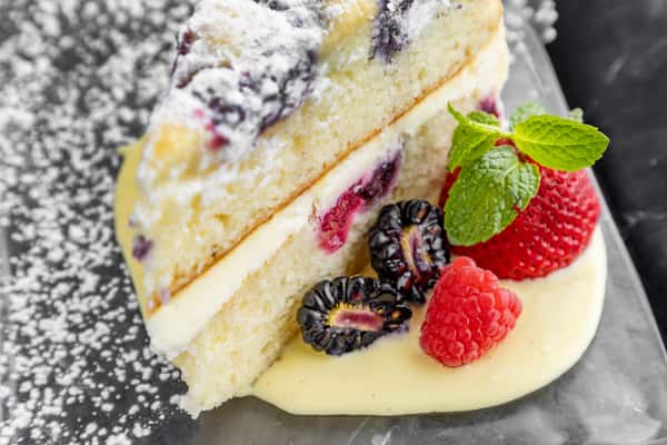 Lemon Berry Mascarpone Cake