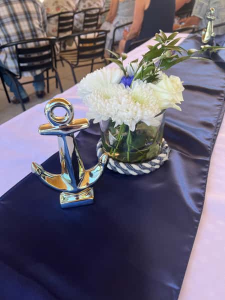 Private party table setup