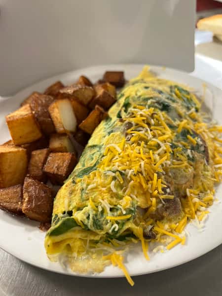 Spinach Mushroom Omelet