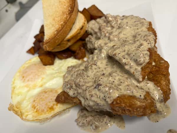 Chicken Fried Steak & Eggs