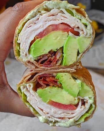 Turkey-Bacon-Avocado Wrap