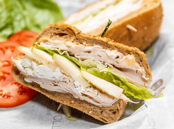 Turkey, Pear and Goat Cheese Sandwich