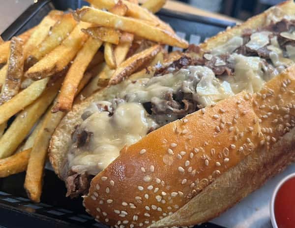 The East Philly with fresh cut fries