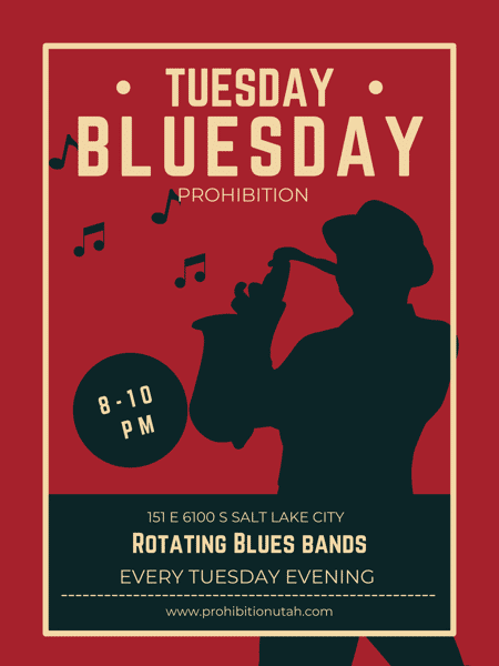 Tuesday blues flier 
