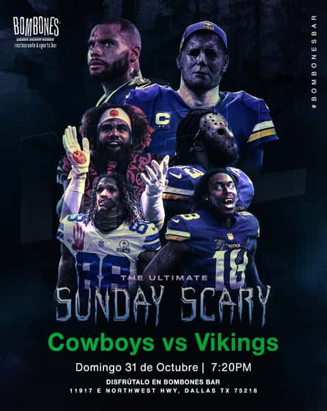 Cowboys vs Vikings - Bombones Restaurant - Sports Bar in Dallas, TX