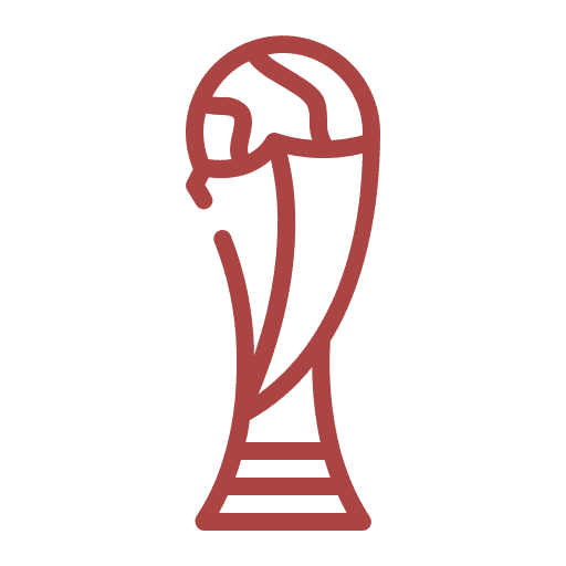 FIFA trophy icon graphic