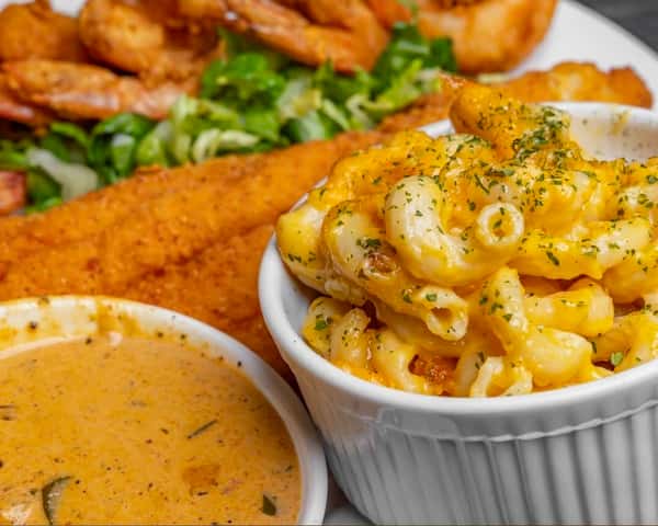 chicken fried and salad