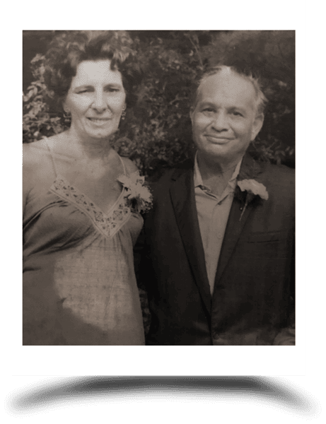 Vintage photo of owners