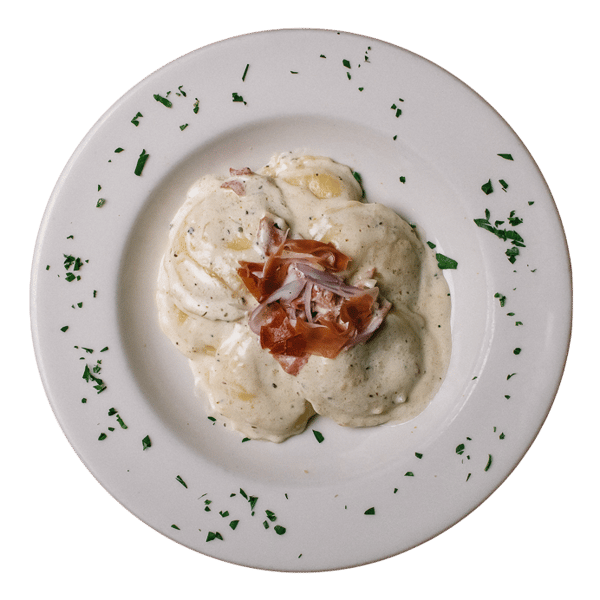 Ravioli Carbonara