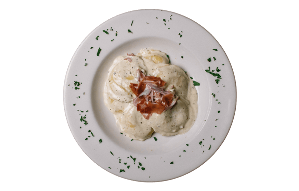 Ravioli Carbonara